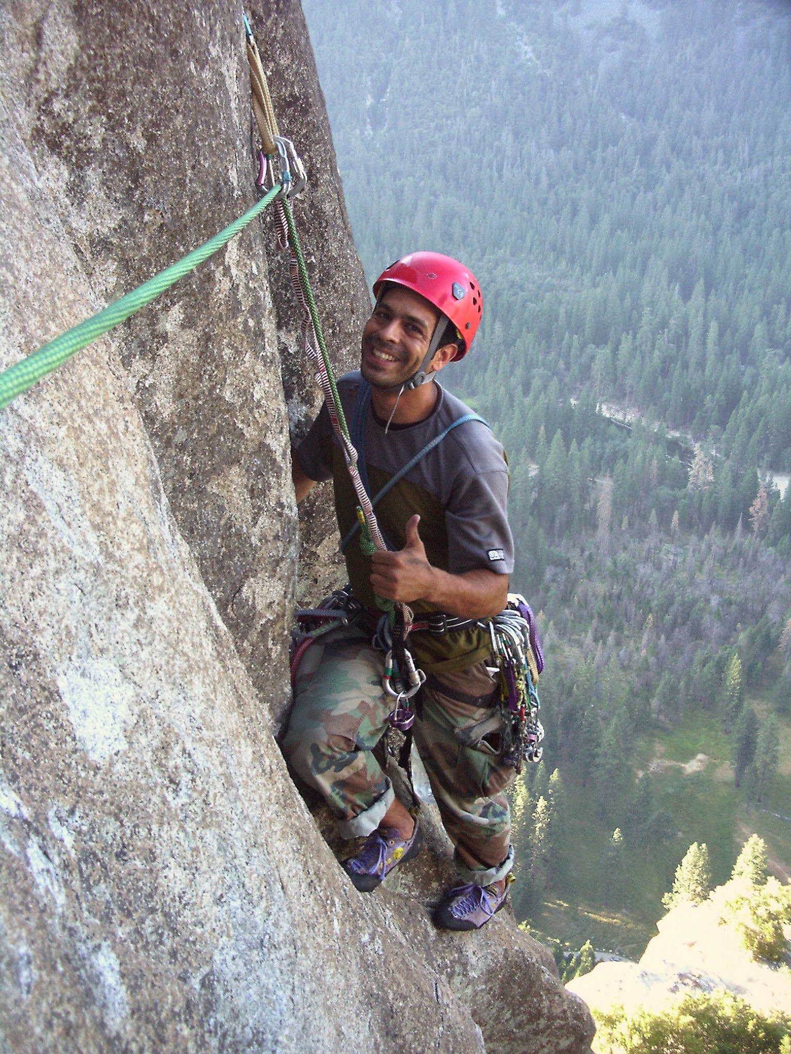 at the 10b crux after the chimney